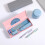 Txmfgh frosted striped pencil case large capacity 8