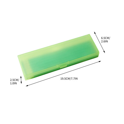 Translucent Frosted Pencil Case Plastic 1pc 2