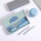 Txmfgh frosted striped pencil case large capacity 6
