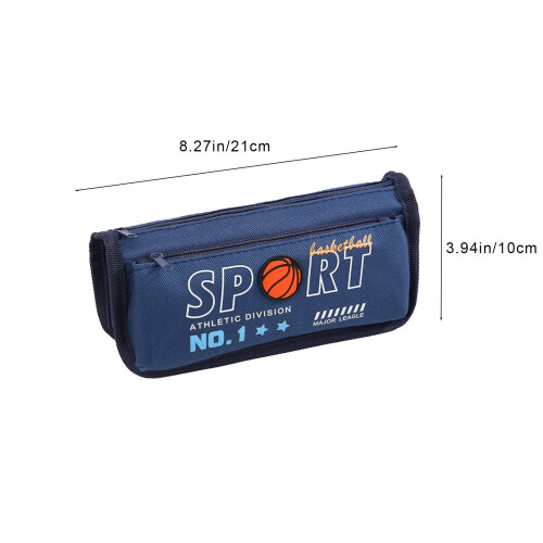 Lucky Pencil Case Blue Big Capacity School Organizer 1