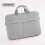 Laptoptas van grijs, waterafstotend materiaal, groot formaat 6