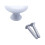 Bouton de meuble en acier inoxydable blanc mat, forme champignon, 1 pièce 2