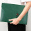 Green A4 PU Leather File Folder with String Tie Closure 1PC 4