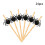 Halloween Straws Skull Spider Design 24Pcs 8