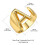 Women's Statement Ring Adjustable Joint Ring Size 17 2
