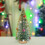 Christmas Plastic Green Trees Tabletop Decor 10pc 5