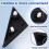 Pillar Trim Molding Rear View Mirror Triangle Trim Panel 86180J9000 for  ,Left 6