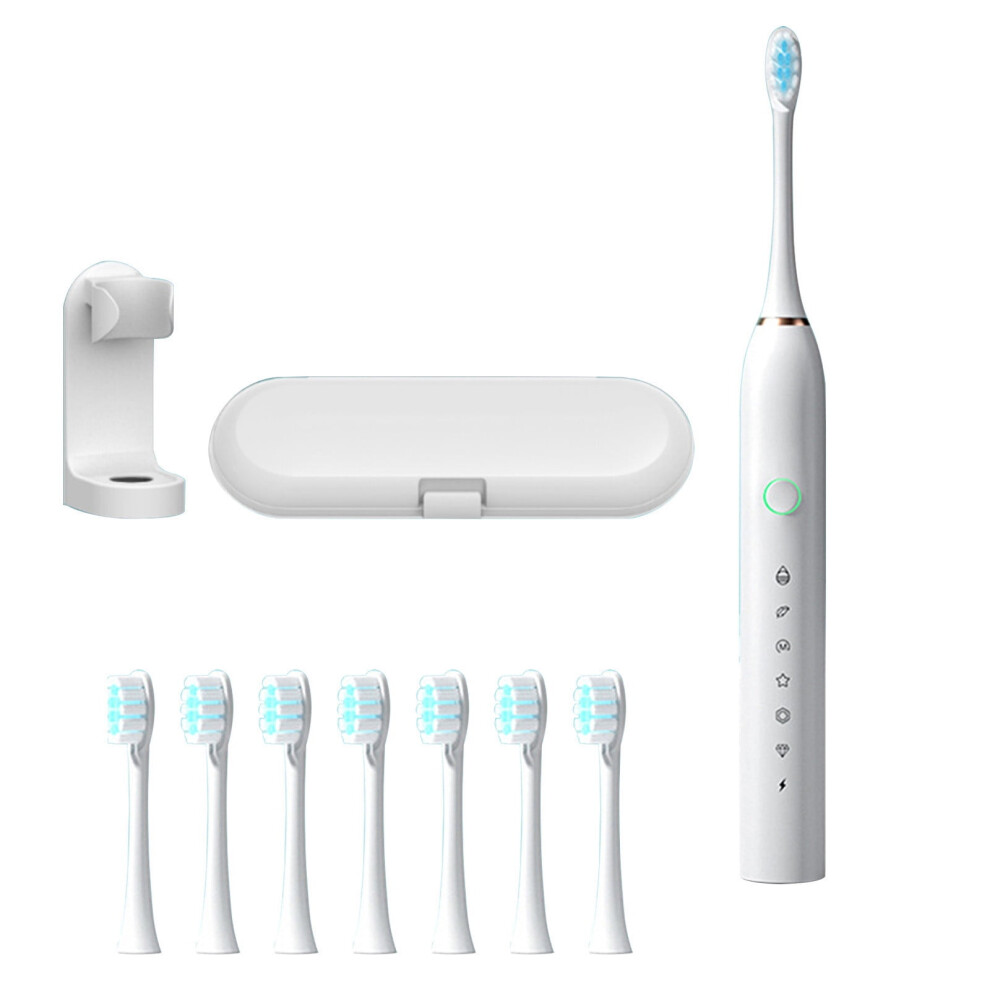 Electric Toothbrush with 8 Brush Heads and 6 Speeds