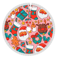 Jupe de sapin de Noël 76 cm Décoration rustique pour les fêtes