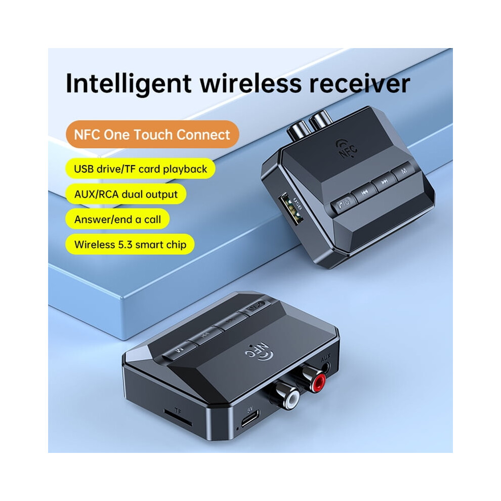T59 Bluetooth 5.3 Audio Receiver With Nfc, Aux, Rca, Tf 913211216804