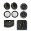 6 Inch Replacement Grill Wheels for Char-Broil and Other 6
