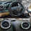 For  3 2011-2015 Car LED Multi-Color Ambient Light Front Dashboard AC Air Condition Vent Outlet 3