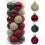 Christmas Tree Ornament Set Red Green Gold 24ct 1