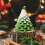 Christmas Tree Scented Candle Green Taper 5