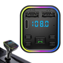 Car MP3 Player FM Transmitter with Bluetooth, PD 20W and QC