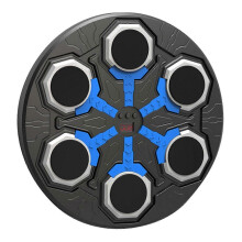 (Black) Smart Music Boxing Target with BT LED Lights 15 Speed Smart Wall Punch Boxing Bags Kids Adults Training Punching Equipment