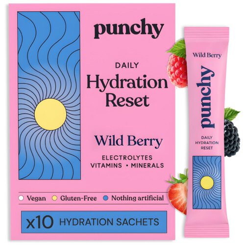 10 Pack Electrolytes Sachets - Fast Absorbing Hydration Sachets - Rehydration Sachet Packed with Vitamins