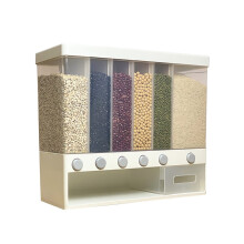 ¡Liquidación de artículos para el hogar y la cocina en Tahtuvzn! Cubo para arroz integral, tanque de almacenamiento de arroz montado en la pared,