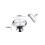 Cabinet Knob Single Hole Silver 1 Pc 3