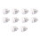 20 Pcs Arcade Buttons 24Mm Responsive Arcade Buttons for Gaming Enthusiasts White 2
