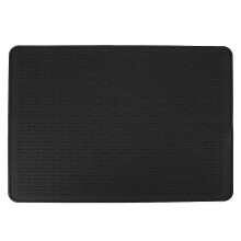 Dish Drying Mat Silicone Non Slip Heat Resistant Hot Pot Dish Pad for Kitchen Counter Table Under Sink Drawer Liner Black