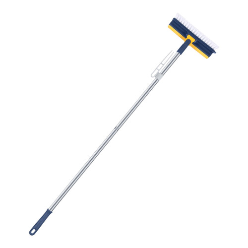 Floor Scrubber Brush 4-in-1 with Long Handle 2 PCS