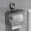 Grey suction cup toilet paper holder wall-mounted no-drill 5