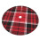 Christmas tree skirt plaid 48 inch thick rustic holiday 3