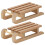 Wooden Sled Miniature Ornament 2 pcs 1