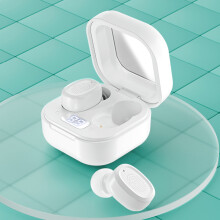 Regali di Pasqua Quinlirra per uomo e donna: auricolare Bluetooth wireless 5.0 con display a LED, custodia di ricarica, bassa latenza, cancellazione