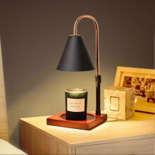 (Log Black Cover) Dimmable Candle Warmer Lamp Candle Melter Table Lamp Scented Candle Holder For Jar Candles Wax Melting-dwdz