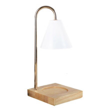 (Log White Hood) Dimmable Candle Warmer Lamp Candle Melter Table Lamp Scented Candle Holder For Jar Candles Wax Melting-dwdz