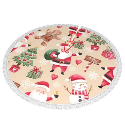Christmas Tree Skirt 48 Inch Rustic Holiday Decor 1