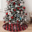Christmas Tree Skirt Plaid 48 Inch Thick Rustic Decor 7