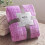 Fleece Throw Blanket Plaid Solid Color 150cm x 100cm 5