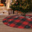 Christmas tree skirt plaid 48 inch thick rustic holiday 8