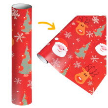 Christmas wrapping paper Santa pattern single-sided 75 cm x