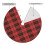 Christmas Tree Skirt Plaid 48 Inch Thick Rustic Decor 4