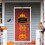 Halloween pumpkin wizard hat door hanging ornament 5