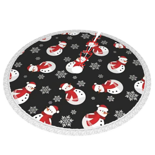 Snow Man Christmas Tree Skirt 36 Inch 1