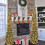 Gold Tinsel Christmas Tree with Stand 5 ft 2