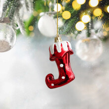 FloHua Christmas tree hanging balls black irregular 2 pcs