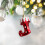 FloHua Christmas tree hanging balls black irregular 2 pcs 1