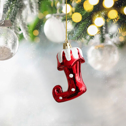 FloHua Christmas tree hanging balls black irregular 2 pcs