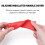 Silicone Hot Handle Holder Heat Resistant Blue 2PCS 6
