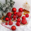 Red Christmas Ball Ornaments Shatterproof 16 Pack 80mm 2