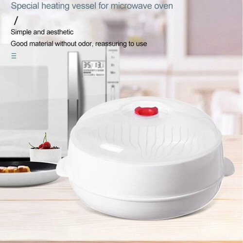 Silicone Steamer Bowl with Lid 2 pcs 1