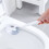 Toilet Brush with Long Handle Wall-Mounted White 16x4 in 2