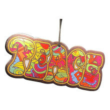 Accessoires de voiture tendance Miayilima, motif éléphant et paix, compatibles avec le rétroviseur, carte parfumée portable longue durée AL