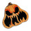 Tapete de porta com caveira de Halloween, antiderrapante, de borracha, 45 x 76 cm (18 x 30 polegadas) 1